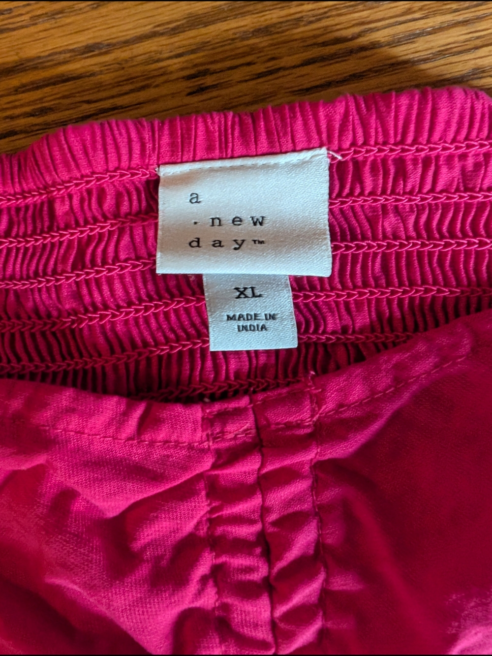 A New Day Bright Pink Elastic Waist Skirt/Bottom XL